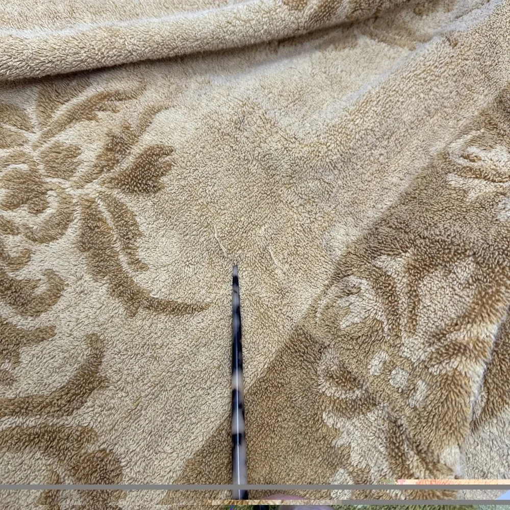 Vintage Fieldcrest Bath Towels Harvest Gold Tan Imperial Collection Retro Cotton